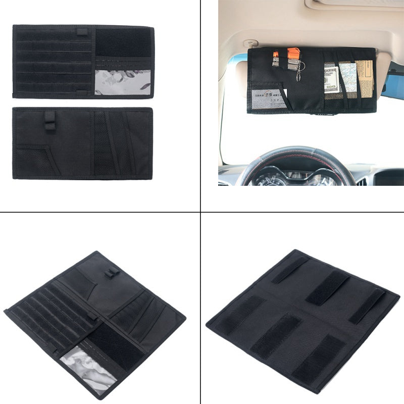Tactical Vehicle Sun Visor Storage Bag