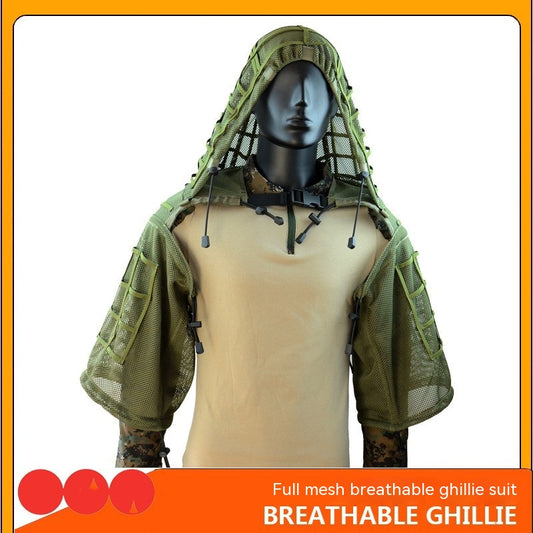 Mesh Tactical Ghillie Suit for Breathability
