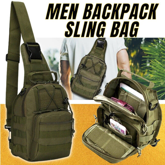 Men's Tactical Sling Backpack