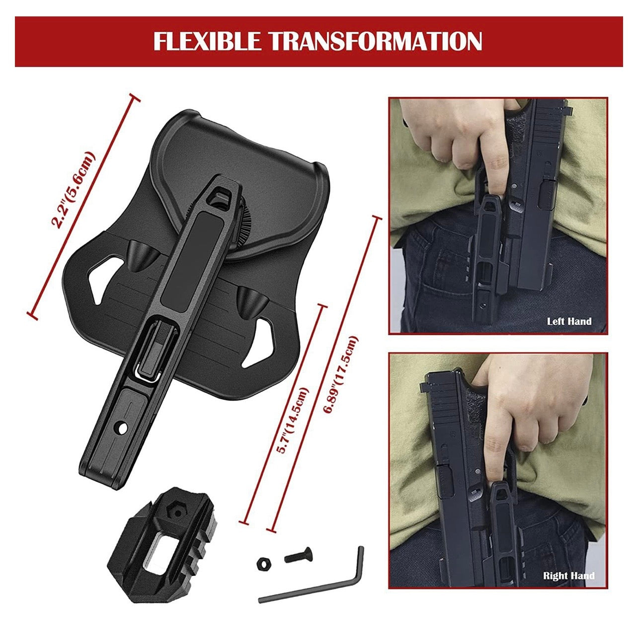 2TAC Ambidextrous Holster for Glock 9mm/SW40/357 (Set)