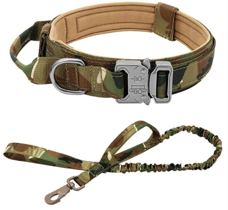 Tactical Nylon Dog Collar for Large Breeds