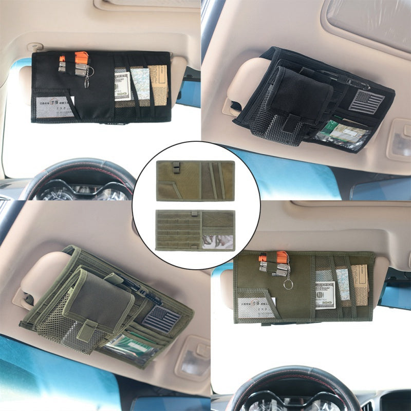 Tactical Vehicle Sun Visor Storage Bag