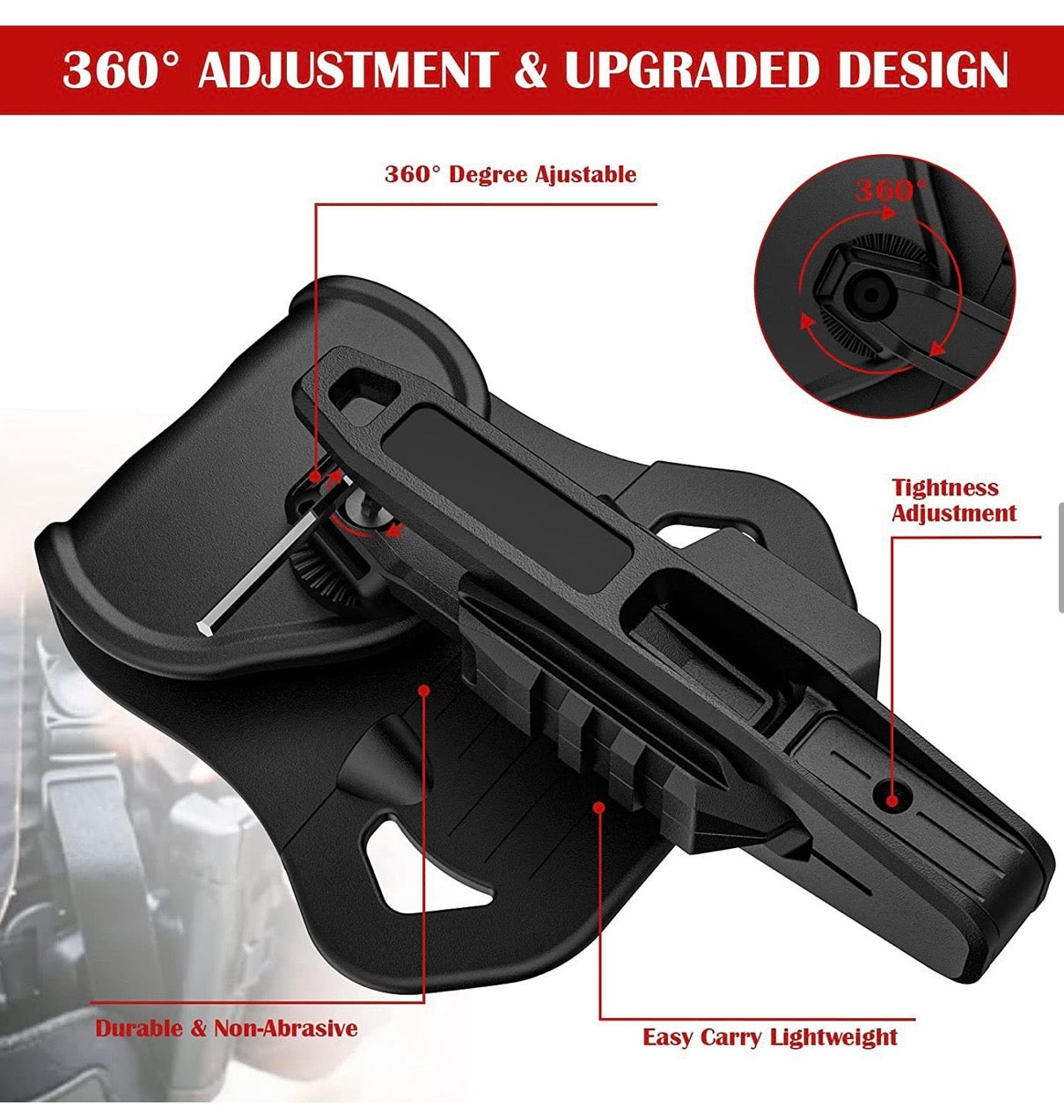 2TAC Ambidextrous Holster for Glock 9mm/SW40/357 (Set)