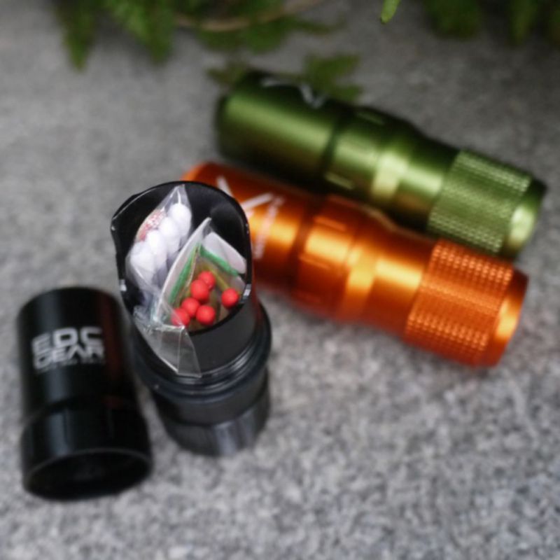 Outdoor Waterproof Survival Gear Emergency Canister