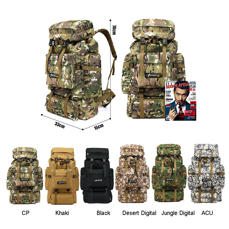 Large Capacity Waterproof Military Tactical Backpack