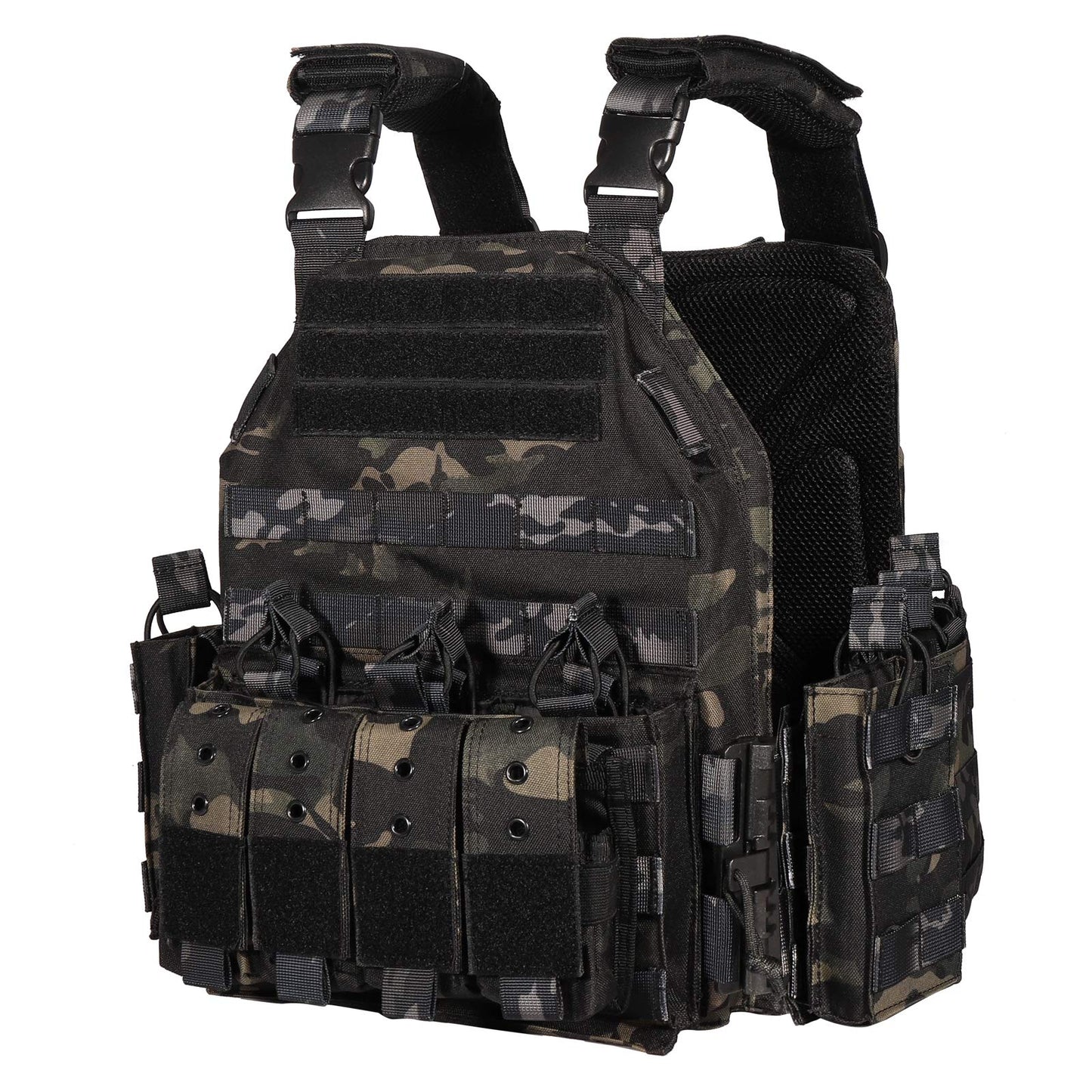 Tactical Plate Carrier Vest (Black CP)