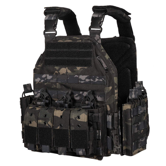 Tactical Plate Carrier Vest (Black CP)