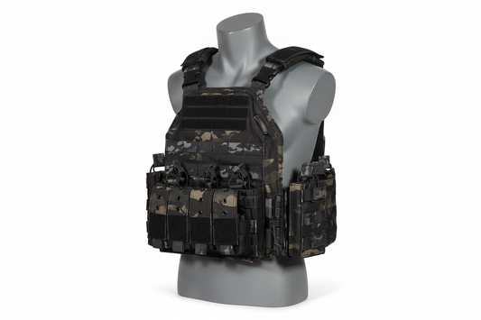 Tactical Plate Carrier Vest (Black CP)
