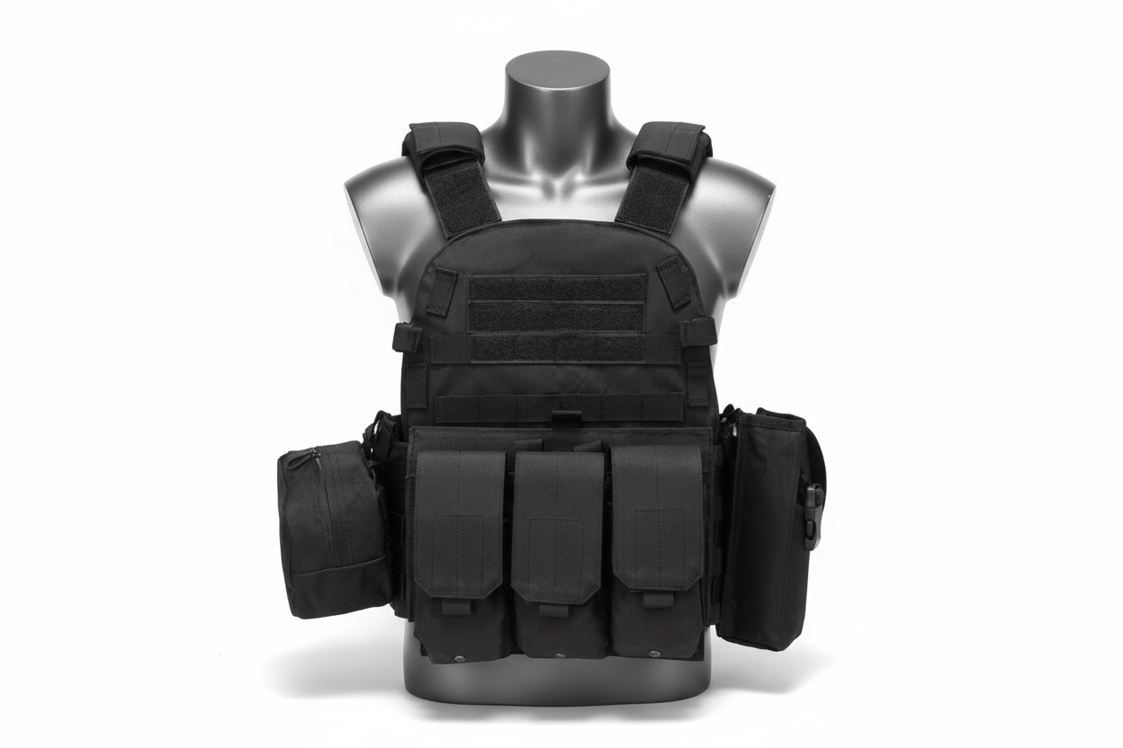 Tactical Plate Carrier with pouches